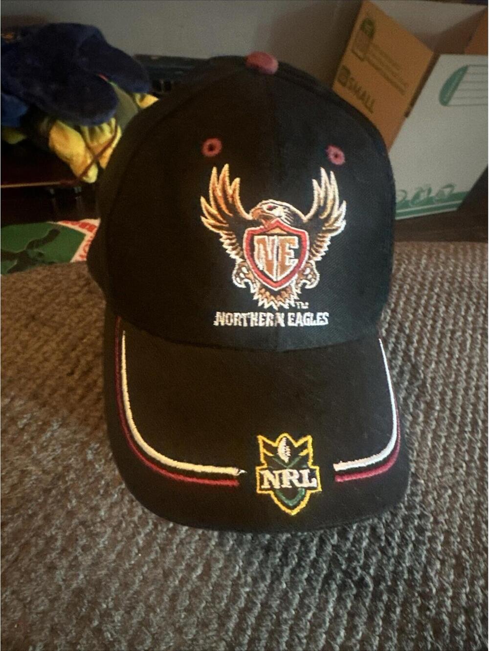 NRL Australia Rugby Hat Cap Top Heavy Northern Eagles Black